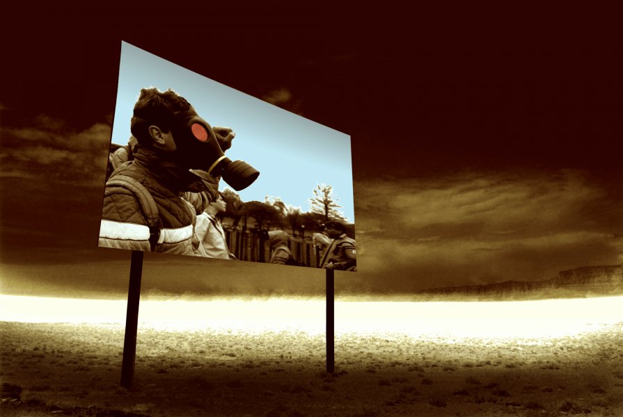Gas Mask, from the Billboard Series, 1993